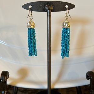 Kendra Scott - Gold and Turquoise Tassel Earrings